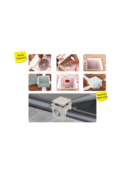55X55 Rögar Kutusu + Izgaralı Kapak