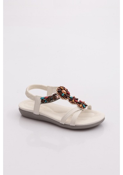 Guja 24y124-2 Çocuk Sandalet Beyaz