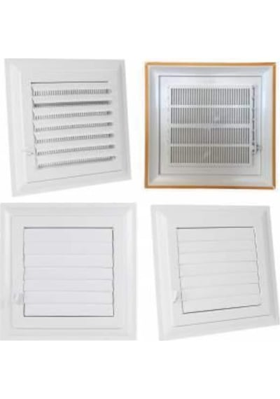 Plastik Menfez Banyo / Wc Havalandırma Menfezi Panjur 30X30 Cm (97047904)