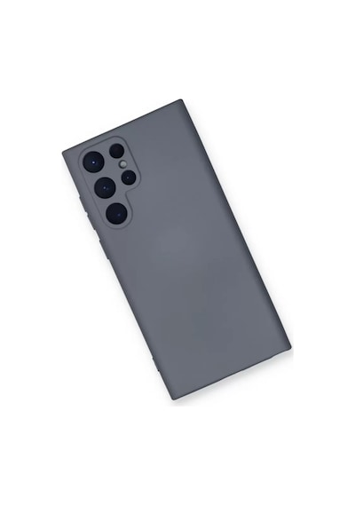 Newface Samsung Galaxy S23 Ultra Kılıf Nano İçi Kadife Silikon - Gri