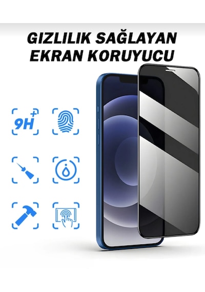 İphone 17/16 Pro/17 Pro Uyumlu Yüksek Netlik Gizlilik Ekran Filmi Esnek Seramik Darbeye Ve Çizilmeye Dayanıklı Tam