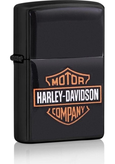 Harley Davidson Tasarım Çakmak Siyah