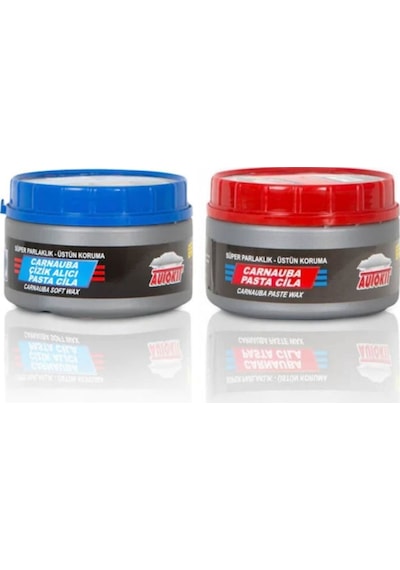 Autokit Pasta Cila 2 Li Set Çizik  ve Carnauba Pasta Cila