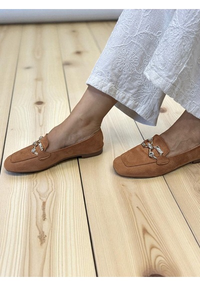 Aska Shoes Günlük Tokalı Babet 2025aska009 Kahverengi