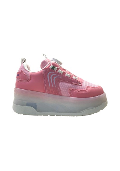 Tuğba Ortopedi 001 Çocuk Işıklı Tekerlekli Sneaker Pembe