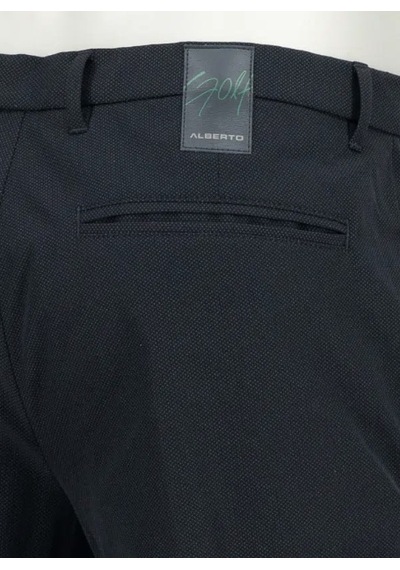 Alberto Mens Ian Tech Print Slim Fit Erkek Pantolon Black-999