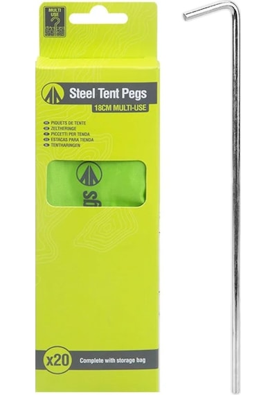 Summit Çelik Çadır Kazığı 18 CM 20'li  581007 Gri