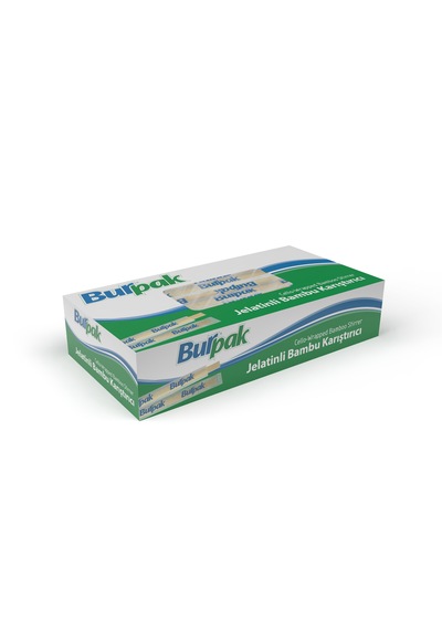 Jelatinli Tahta Karıştırıcı Burpak Bambu 1000 Adet