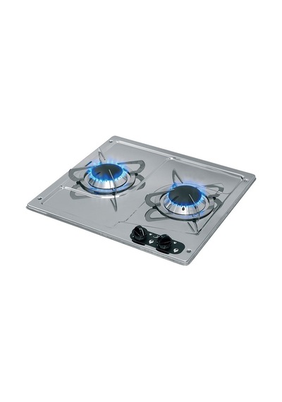 Can Çift Gözlü Ocak 380x360 Mm Krom