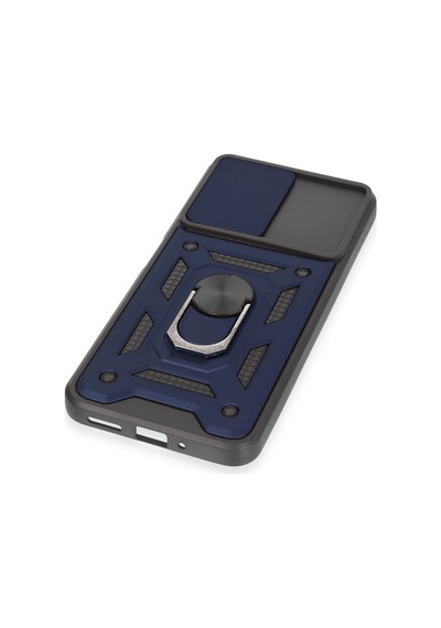 Ilkeshop Newface Xiaomi Redmi Note 12 5g Kılıf Pars Lens Yüzüklü Silikon - Lacivert