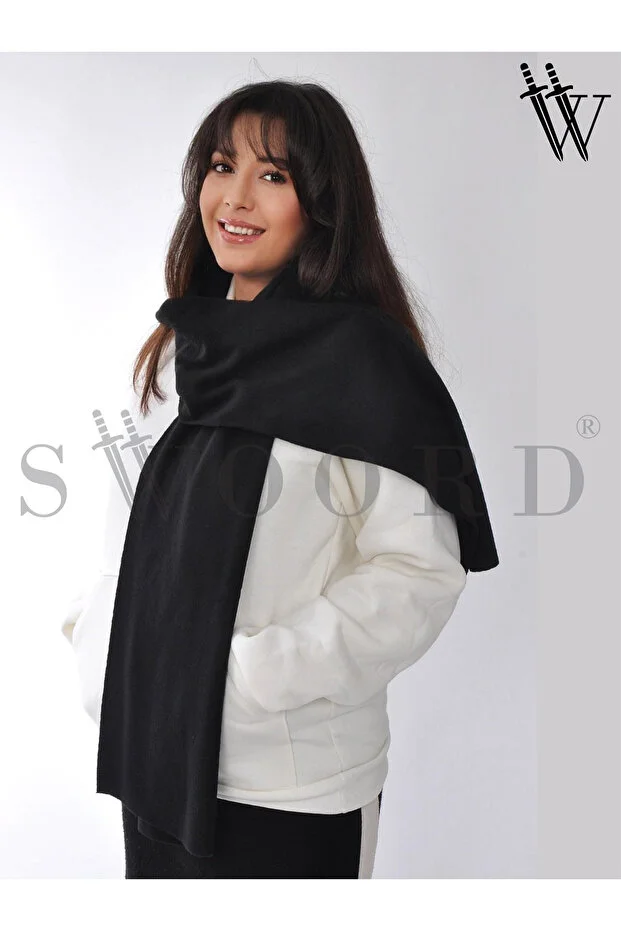 Baliva Polar Atkı / Polar Kaşkol Siyah