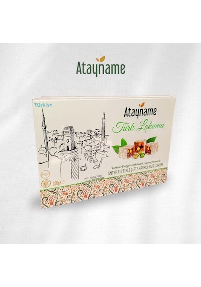 Atayname Antep Fıstıklı Çifte Kavrulmuş Lokum 300 G