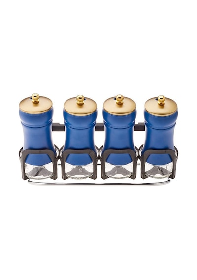 Karaca Blue Berry 5 Parça Line Cam Baharat Takımı Karaca Blue Berry 5 Parça Line Cam Baharat Takımı
