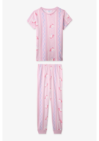 Penti Açık Pembe Kız Çocuk Sleepycorn Pamuklu 2'li Pijama Takımı