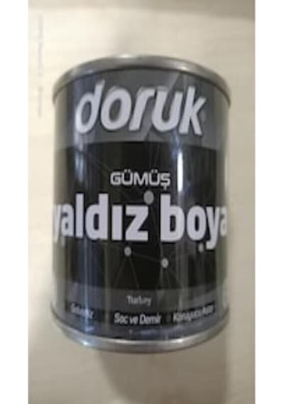 HASKAN Doruk Gümüş Yaldız Boya Soba Boyası  0.40 Litre