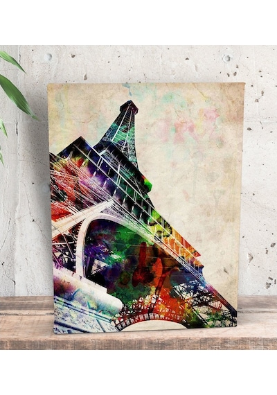Bk Gift Eiffel Tower Tasarımlı Dekoratif Mini Kanvas Tablo 15X20C (506660567)