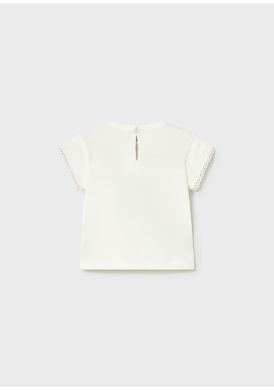 Mayoral Kız Çocuk T-shirt 1079 Krem
