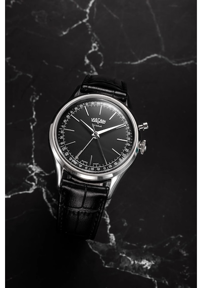 Vulcain Cricket President 39mm Black Limited Edition Mekanik Alarm Erkek Kol Saati Metalik