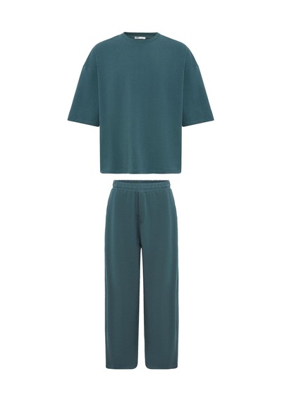 Süper Oversize Takım Petrol