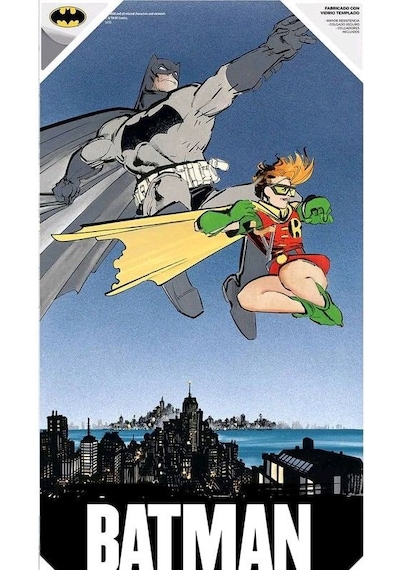 The Dark Knight Returns Batman And Robin Glass Poster
