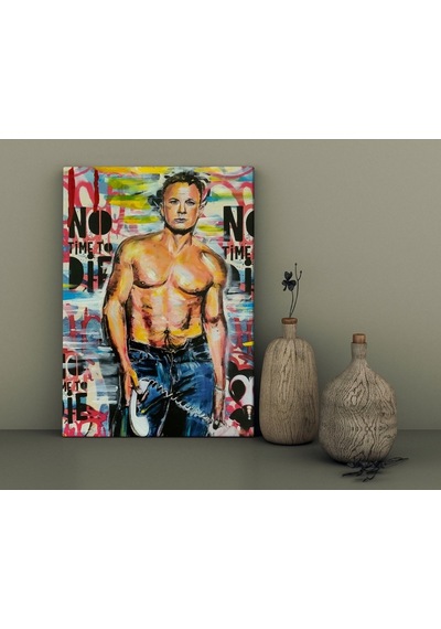 Bk Home No Time To Die Tasarımlı Kanvas Tablo 30X50Cm-1