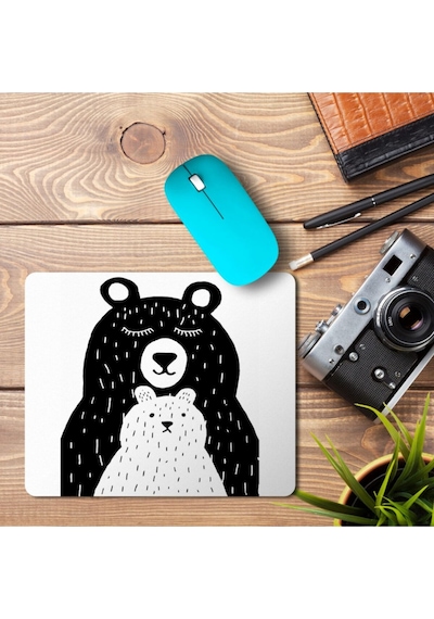 Anne Ve Yavru Ayı Mouse Pad Mousepad