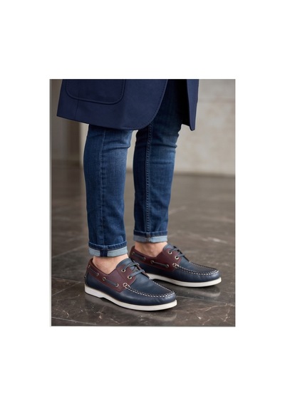 Crc Ayakkabı %100 Hakiki Deri Glossy Leather Men's Shoes - Urban Street Style Kalın Taban Lacivert Crc Ayakkabı %100 Hakiki Deri Glossy Leather Men's Shoes - Urban Street Style Kalın Taban Lacivert