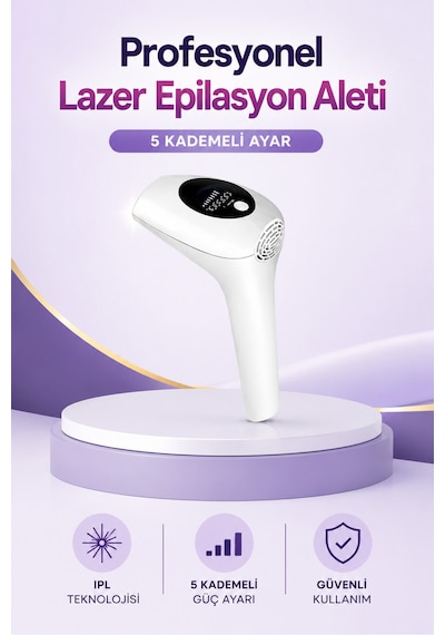 Ipl Lazer Epilasyon Aleti 5 Kademeli Güç Ayarlı -