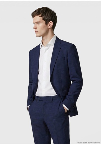 Ramsey Renkli Zeroweight Slim Fit Yün Karışımlı Takım Elbise