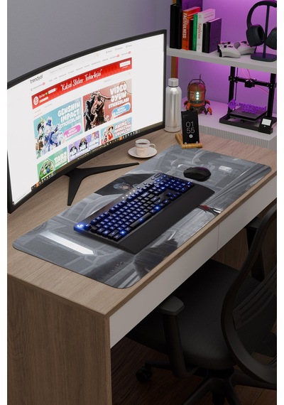 Arlecchino Genshin Impact Anime Gacha V2 - 90x40 Xxl Gaming Mouse Pad Fare Altlığı