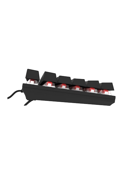 Hk410 Mekanik Kırmızı Switch 19 Mod Rgb Kablolu Siyah Tkl Türkçe Gaming Oyuncu Klavye