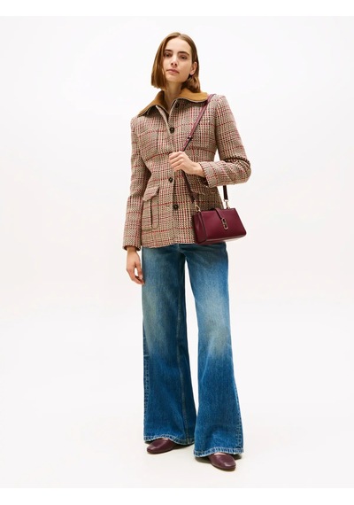 Tommy Hilfiger Smooth Leather Maryj, H04 Bordo Kadın Babet