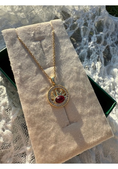 Sun Flame Ruby Pendant Çok Renkli