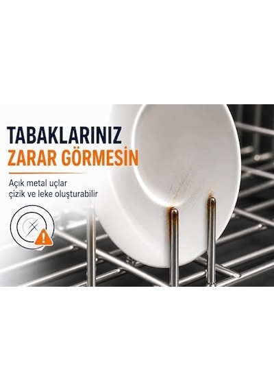 100 Adet Bulaşık Makinesi Sepet Başlığı - Paslanma Önleyici Koruyucu Kapak Uçları Ve Çizilme Engelleyici Gri Tamir Seti