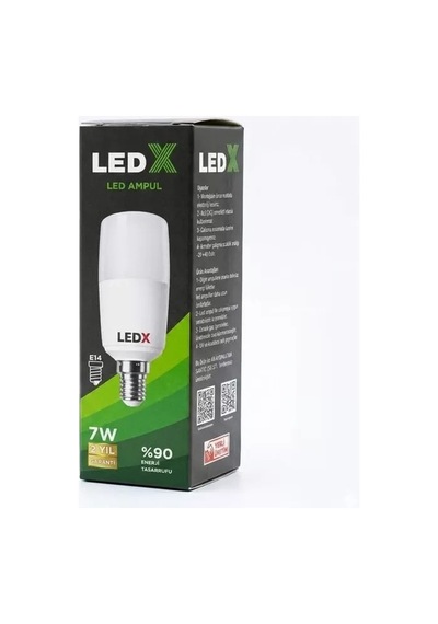 Hubrendy Sh Ledx Al-cll 7 Watt E14 Duylu Soğuk Beyaz Silindirik Tasarım Led Ampul