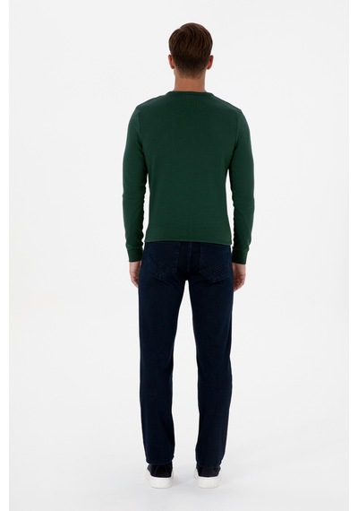 U.S. Polo Assn. Erkek Lacivert Straight Fit Jean Pantolon 50307754-VR033
