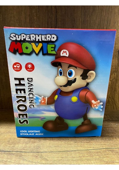 Oyuncak Dans Eden Süpermario Figür Oyuncak Işıklı Sesli Dans Eden Super Mario Figür