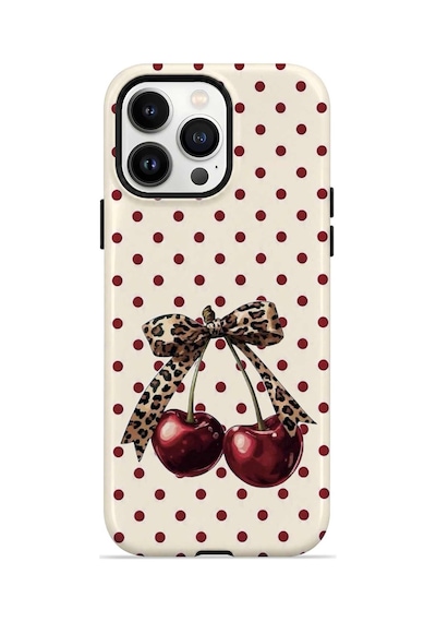 Velvoria Valestra Wild Cherry Bow Apple iPhone Uyumlu 14 Pro Magsafe Koruma Kılıfı Valestra Magline - Wild Cherry Bow