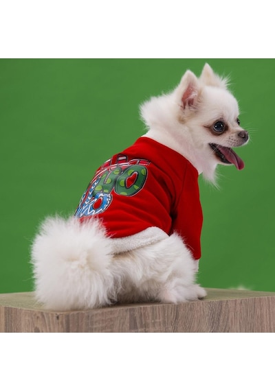 Pettrend Yılbaşı Noel Kedi Köpek Kıyafeti Sweat Elbisesi Pettrend Yılbaşı Noel Kedi Köpek Kıyafeti Sweat Elbisesi