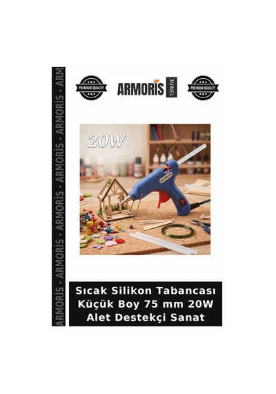 Sıcak Silikon Tabancası Küçük Boy 75 Mm 20w Alet Destekçi Sanat