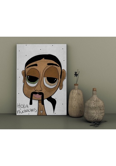 Bk Home The Lazy People Collection Friendly Guy Tasarımlı Kanvas (551063798)
