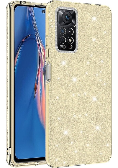 Xiaomi Uyumlu Redmi Note 12 Pro 4g Kılıf Zore Parıltılı Simli Shining Silikon