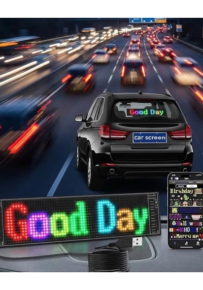 Rgb Led Yazı Paneli Telefon Kontrollü Kayan Yazı Animasyonlu Ekran Diğer