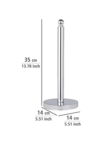 Viterbo Paslanmaz Çelik Yedek Tuvalet Rulosu Tutucu 3 Rulo İçin Parlak 16.5 x 12.2 x 11.2 CM
