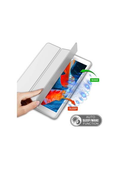 Apple Uyumlu iPad Air 1 9.7" Kılıf Kalem Bölmeli Smart Case A1474 A1475 A1476