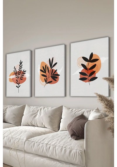 Artavessa Dekoratif 3 Parça Kanvas Tablo - 3CNVS14