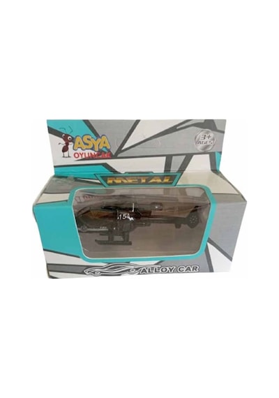 Asya Oyuncak Tekli Metal Helikopter 1688-7f-siyah Çok Renkli