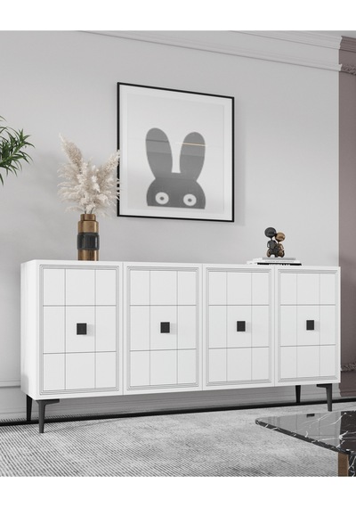 Ka1202b - Yuka Konsol, Tv Sehpası Beyaz 120cm Beyaz Ka1202b - Yuka Konsol, Tv Sehpası Beyaz 120cm Beyaz