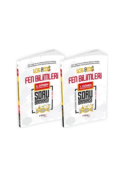 2026 8. Sınıf LGS FEN BİLİMLERİ 2'li Set Dijital Çözümlü Soru Bankası Topaç Yayınları