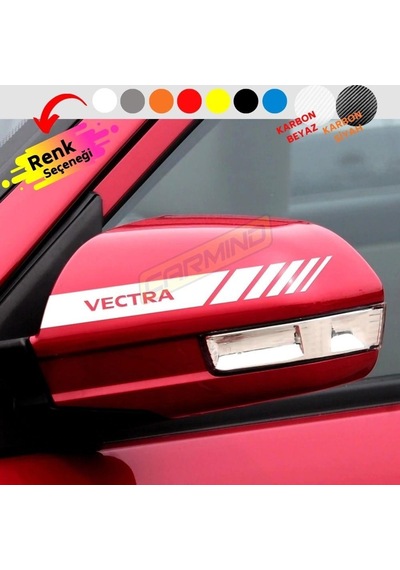 Carmind Araba Yan Ayna Şerit Sticker (2 Adet)
